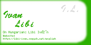 ivan libi business card